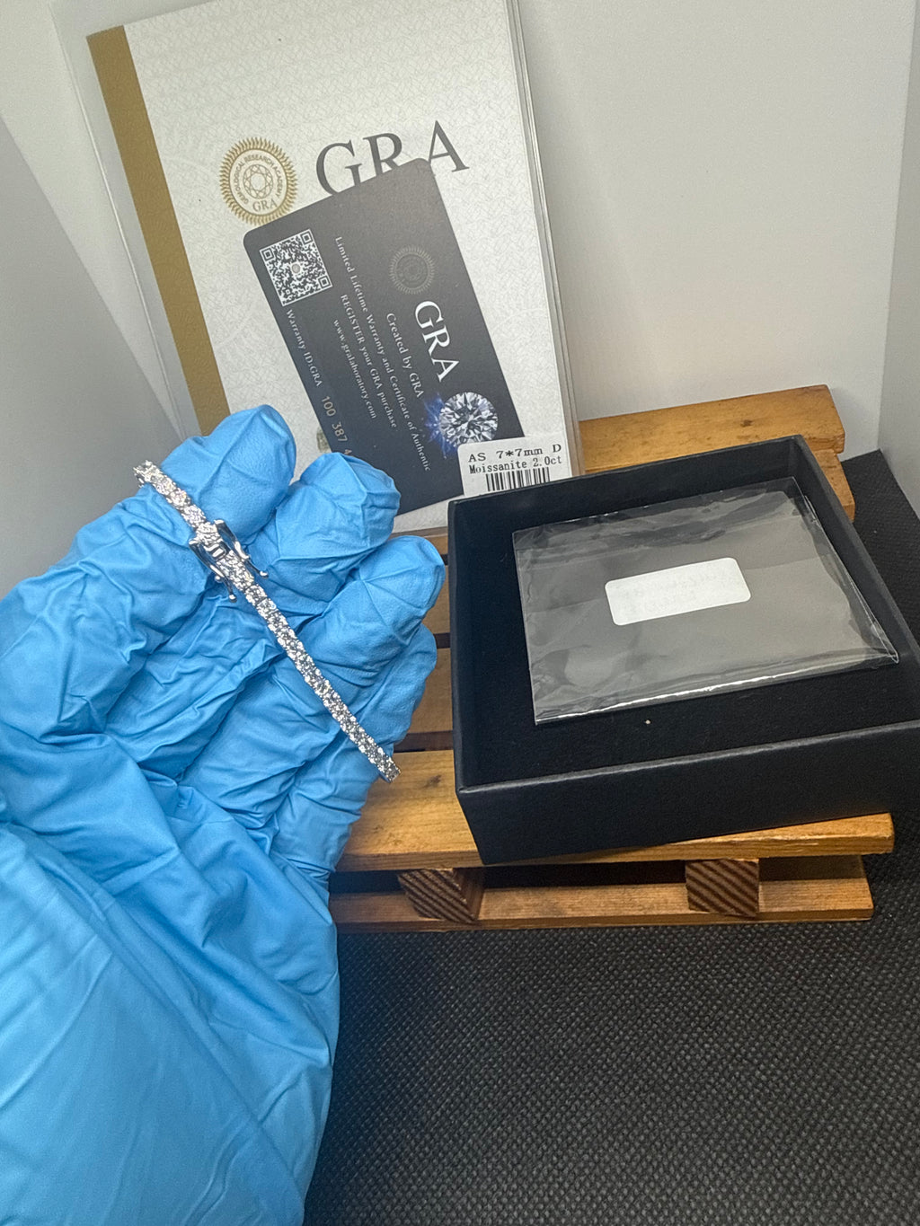 Moissanite Tennis Bracelet — 7 inch