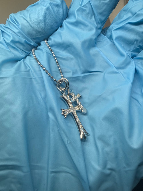 Cross Pendant Necklace — Ball Chain